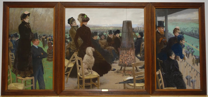 Løpene i Bois de Boulogne - Giuseppe De Nittis