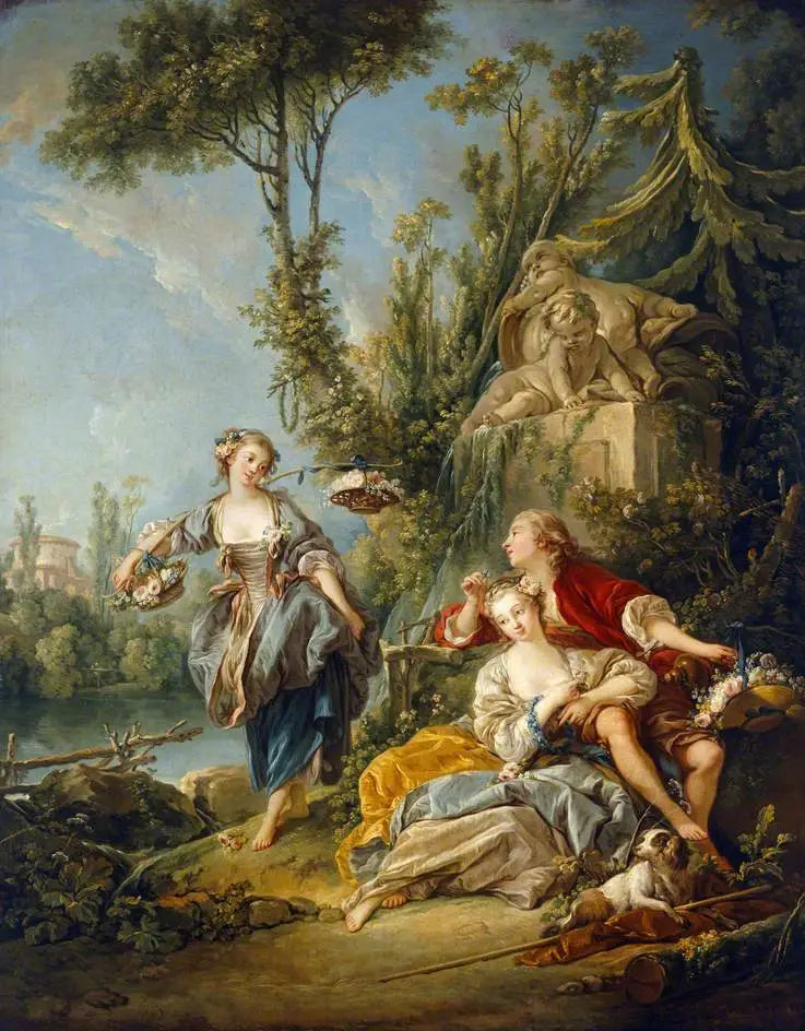 Blomsterplukkerne - François Boucher
