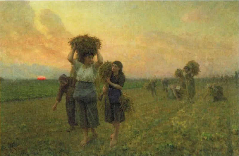 De siste innsamlerne - Jules Breton