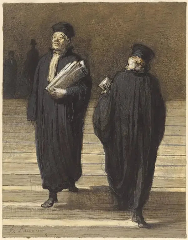 De to kollegaene Advokater - Honore Daumier