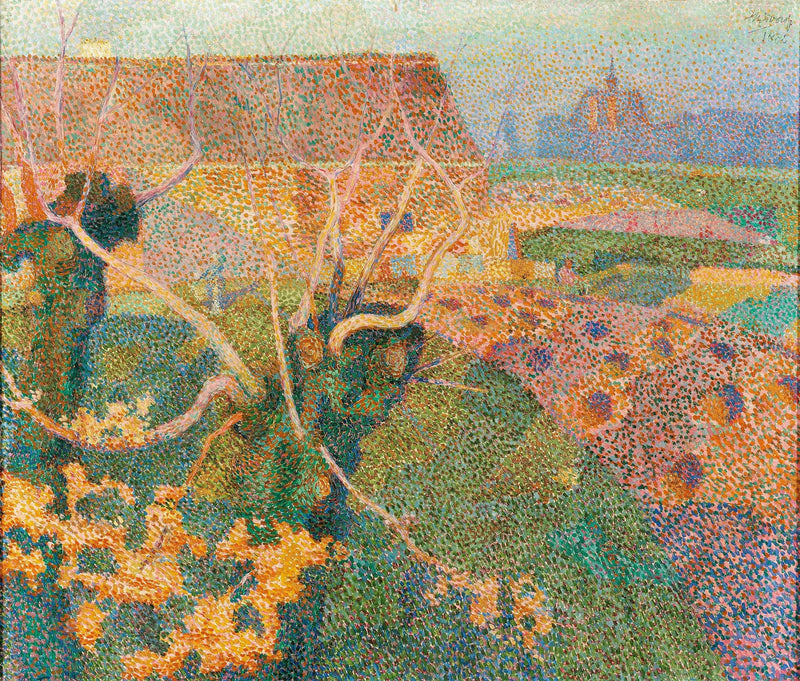 De to piletrærne (November-sol) - Jan Toorop