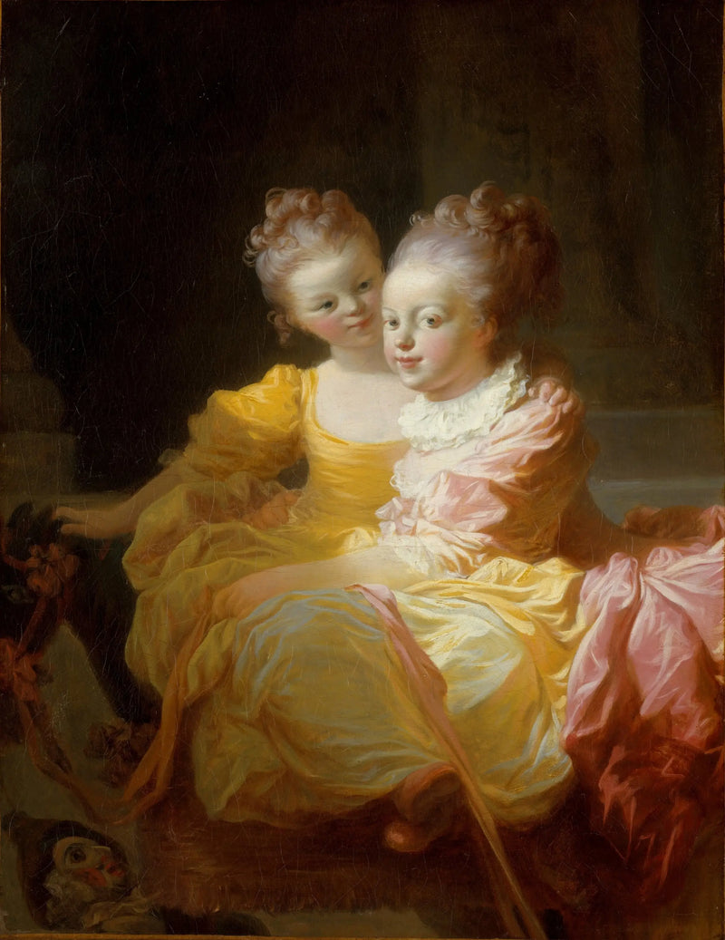 De to søstre - Jean-Honoré Fragonard