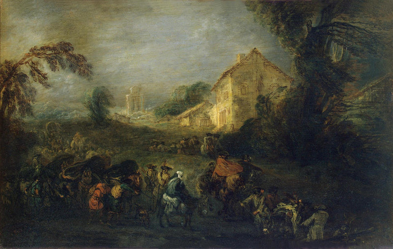 Krigets vanskeligheter - Antoine Watteau