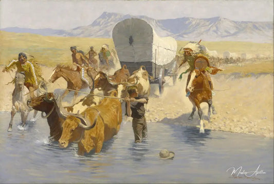 Les émigrants - Frederic Remington - Reproductions de tableaux et peintures haut de gamme