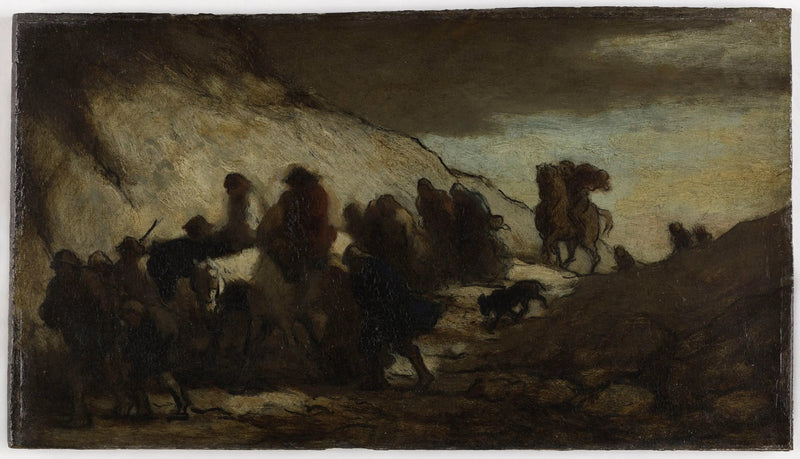Emigrantene - Honoré Daumier