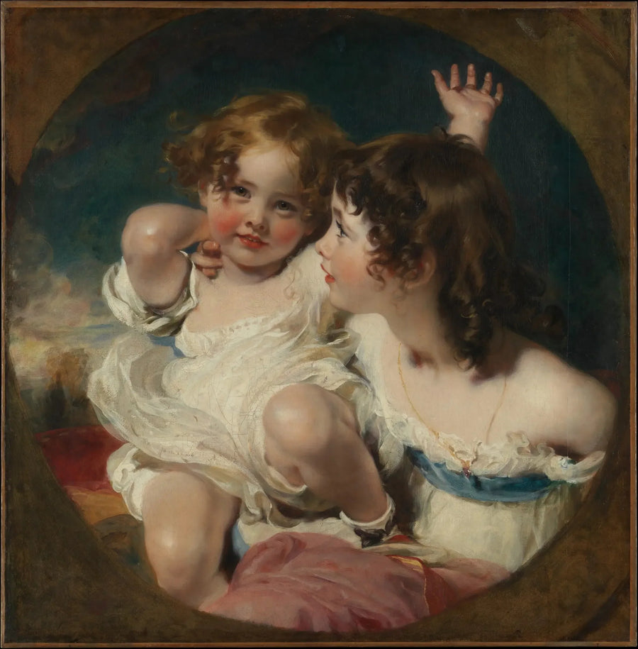 Barna Calmady (Emily, 1818–1906, og Laura Anne, 1820–1894) - Thomas Lawrence