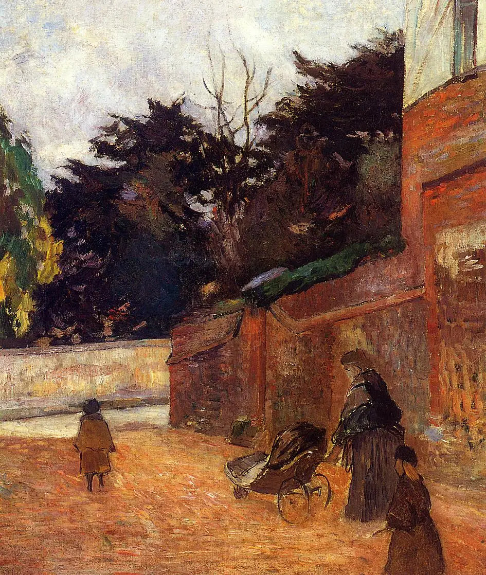Reproduction du tableau « Les Enfants dans la rue - Paul Gauguin » par Alpha Reproduction en peinture à l’huile