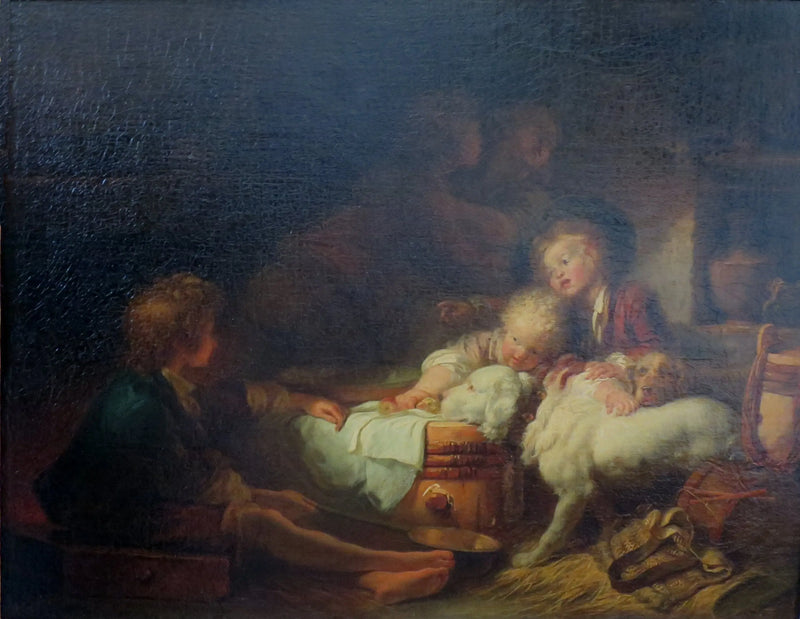 Bondegårdsbarn - Jean-Honoré Fragonard