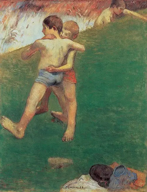 Barna som kjemper - Paul Gauguin