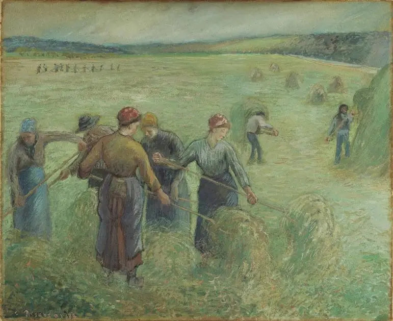 Slåttefolkene - Camille Pissarro