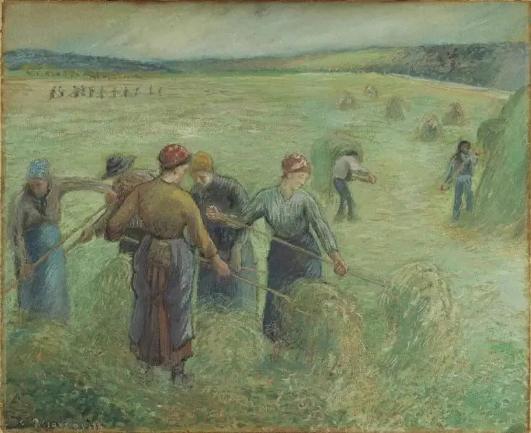 Slåttefolkene - Camille Pissarro