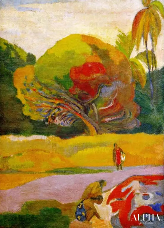 Les femmes au bord de la rivière - Paul Gauguin - Reproductions de tableaux et peintures haut de gamme