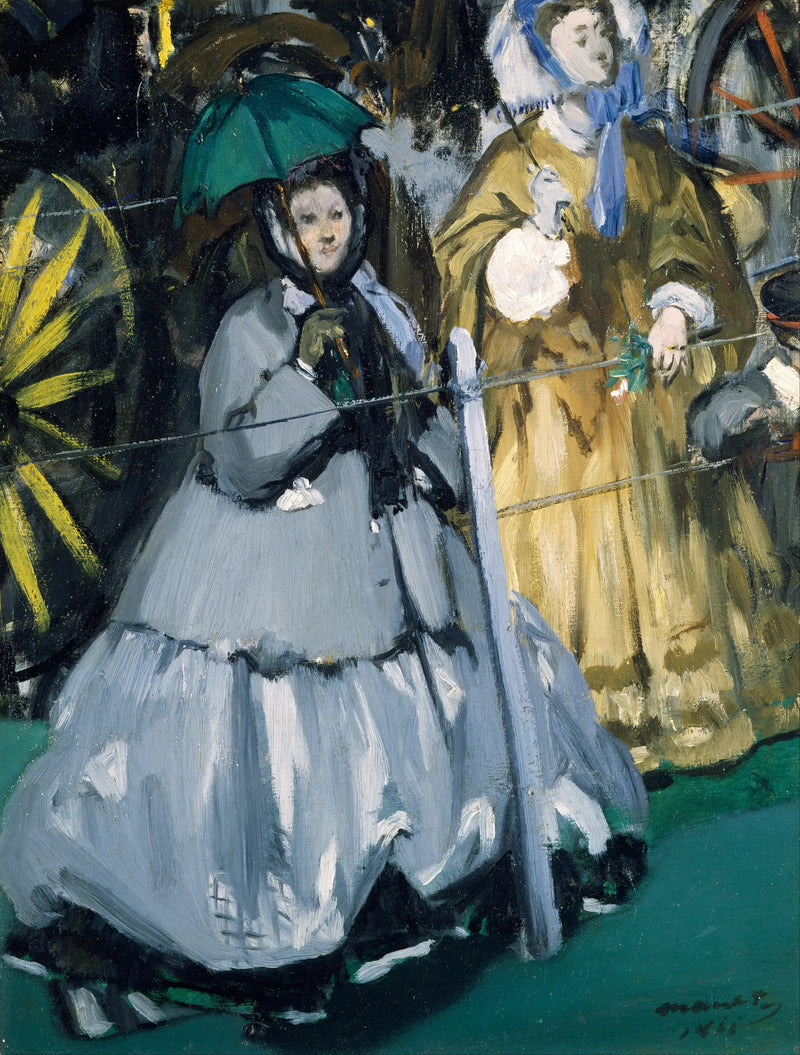 Kvinner på hesteløp - Édouard Manet