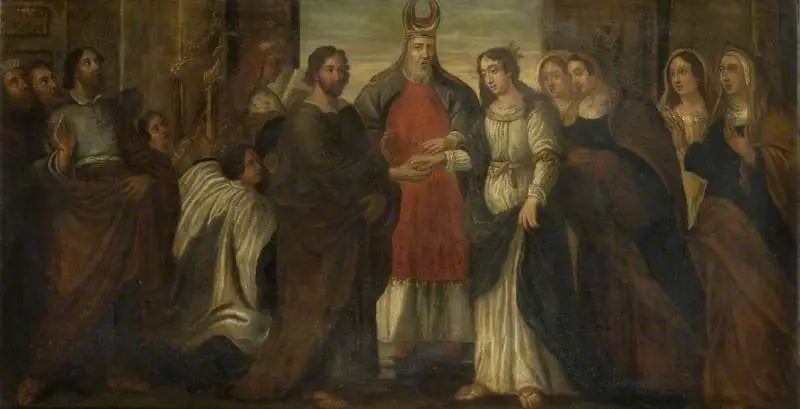 Mariagesvielsen til Marie og Josef - Peter Paul Rubens