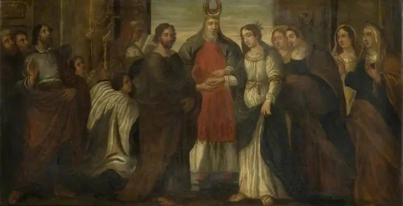 Mariagesvielsen til Marie og Josef - Peter Paul Rubens