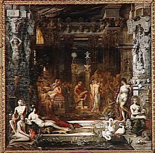 Thespius-jentene - Gustave Moreau