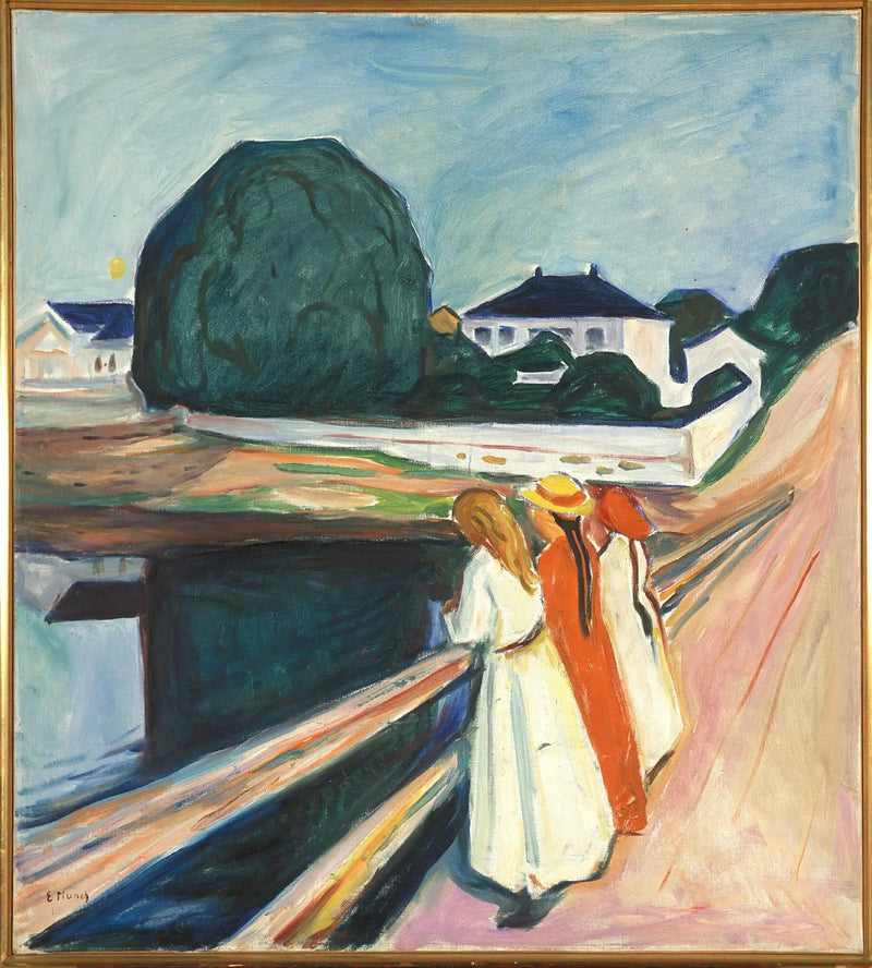 Jentene på broen - Edvard Munch
