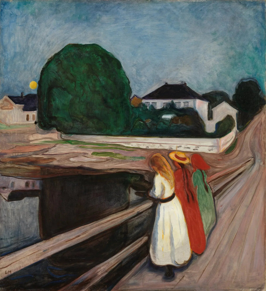 Jentene på broen - Edvard Munch