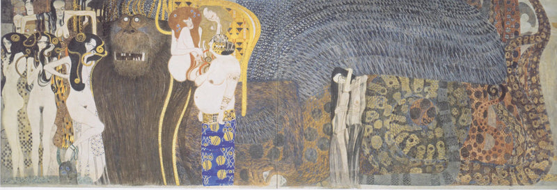 De onde krefter og de tre Gorgonene - Gustav Klimt