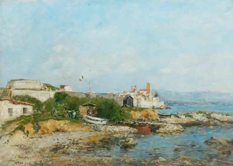 Festningene i Antibes - Eugène Boudin