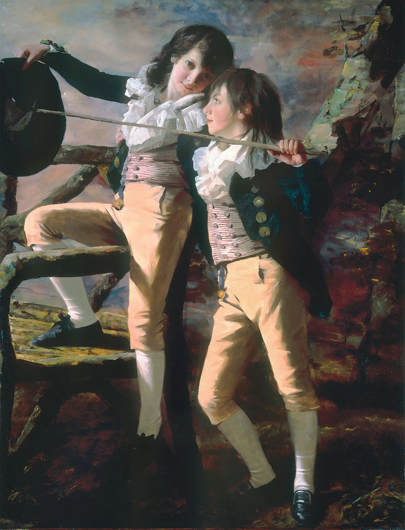 Allen-brødrene (Portrett av James og John Lee Allen) - Henry Raeburn