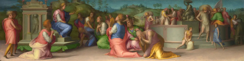 Josephs brødre ber om hjelp - Pontormo