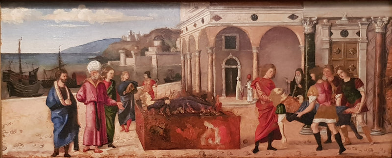 Marcus Plautius og Orestillas begravelse - Cima da Conegliano
