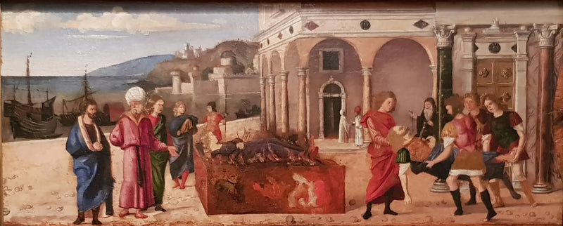 Marcus Plautius og Orestillas begravelse - Cima da Conegliano