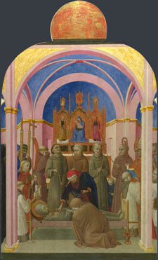 Saint Franciskus' begravelse - Stefano di Giovanni (Sassetta)