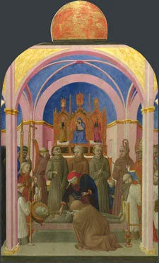 Saint Franciskus' begravelse - Stefano di Giovanni (Sassetta)