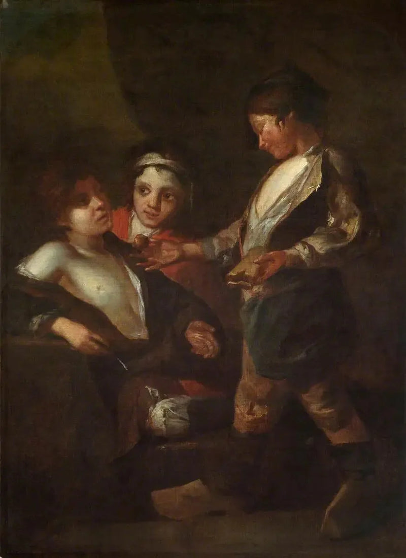 Gatebarn spiser (diptyk, høyre panel) - Bartolomé Esteban Murillo

Source:
Les gamins des rues mangent (diptyque, panneau de droite) - Bartolomé Esteban Murillo