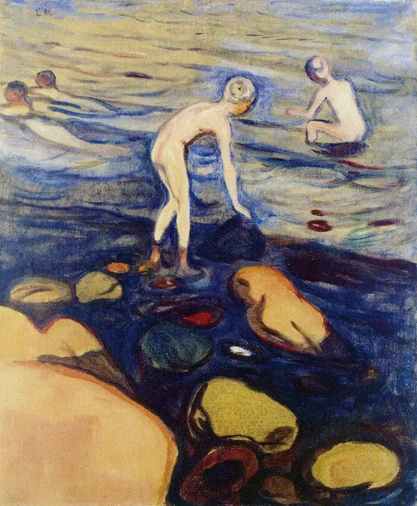 Guttene som bader - Edvard Munch