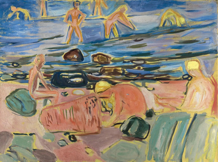 Guttene som bader - Edvard Munch