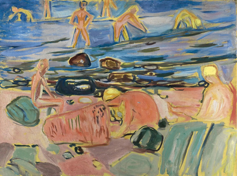 Guttene som bader - Edvard Munch