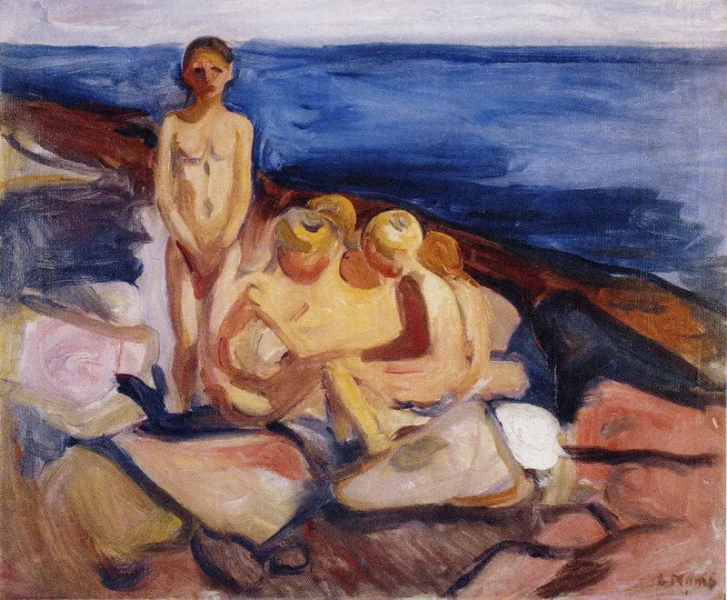 Guttene som bader - Edvard Munch