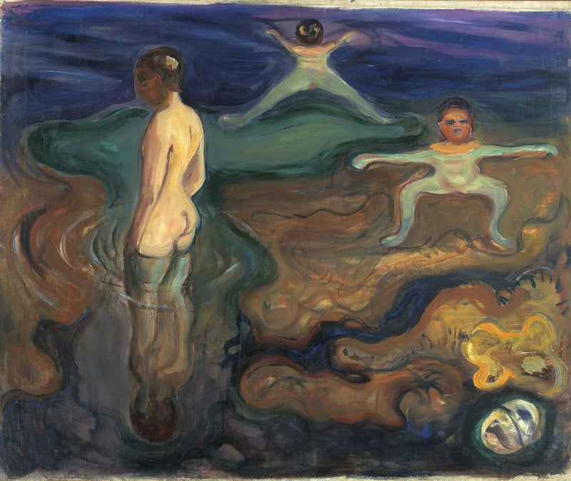 Guttene som bader - Edvard Munch