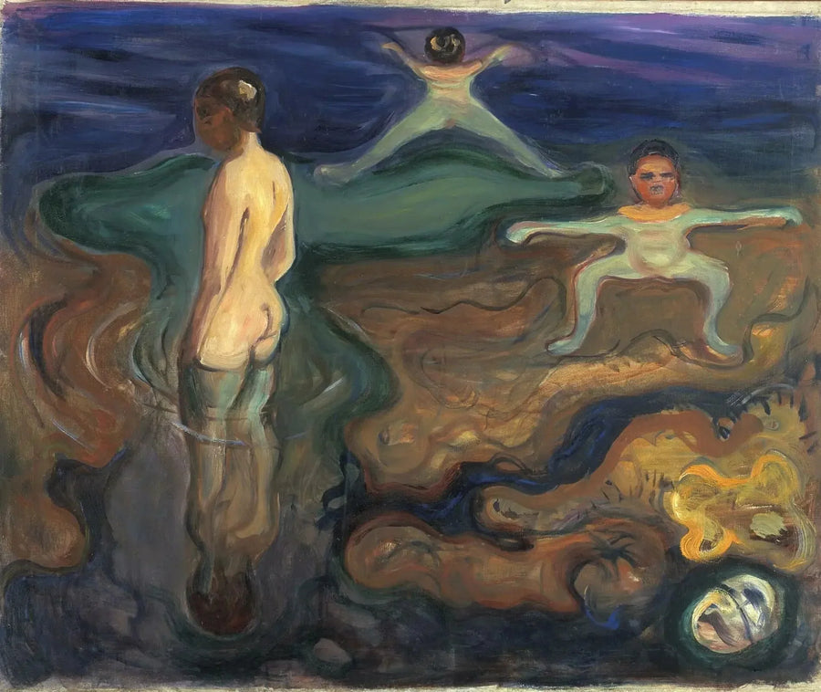 Guttene som bader - Edvard Munch