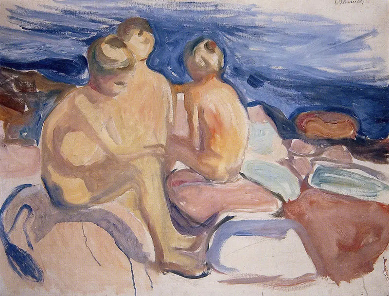 Guttene som bader - Edvard Munch