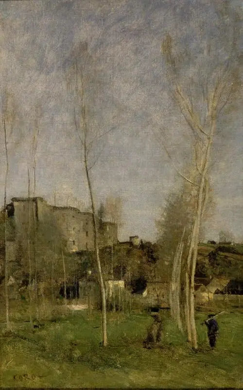 De glacisene til en ruinert festning - Jean-Baptiste Camille Corot