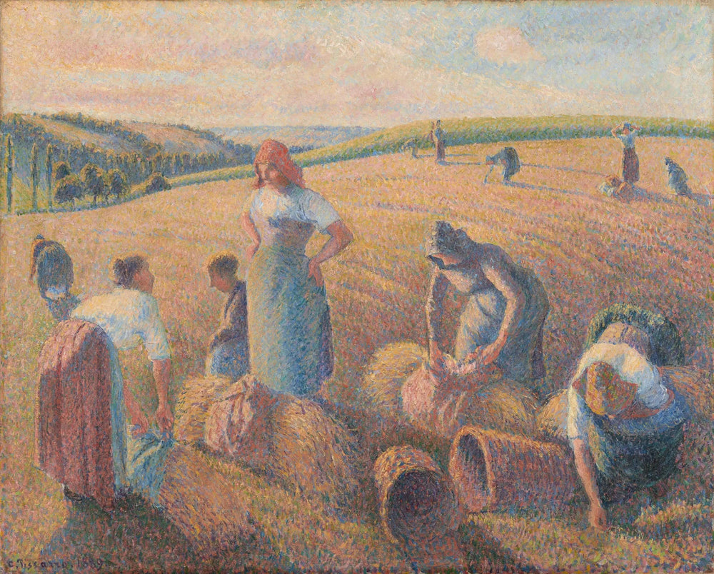 Les glaneuses - Camille Pissarro image 1 reproduction de peinture à l’huile