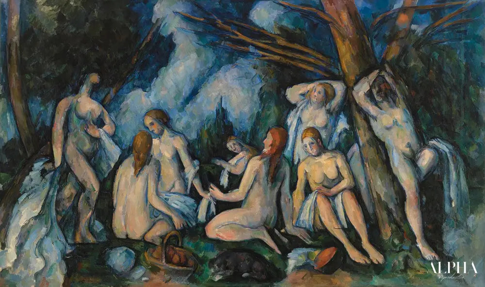 Les Grandes baigneuses (Barnes Foundation) - Paul Cézanne - Reproductions de tableaux et peintures haut de gamme