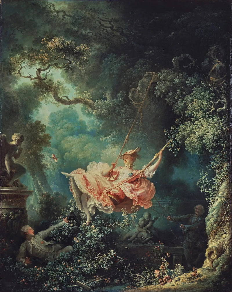 De lykkelige tilfeldighetene til huskestativet - Jean-Honoré Fragonard