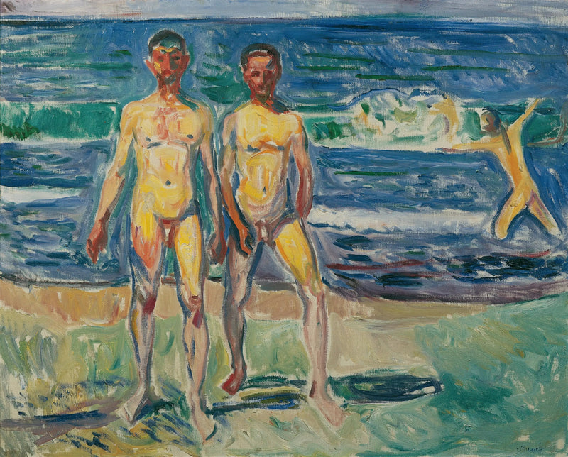 Menn som bader - Edvard Munch
