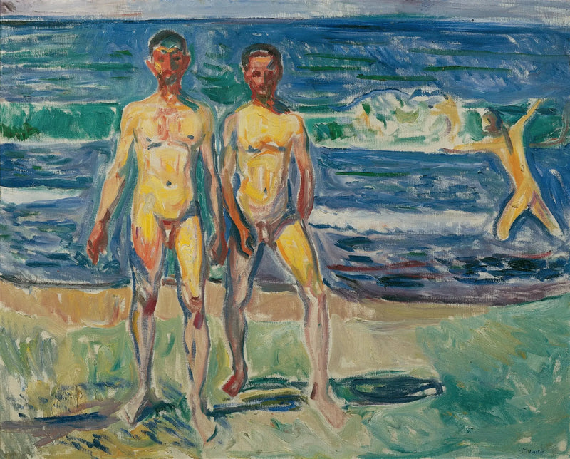 Menn som bader - Edvard Munch