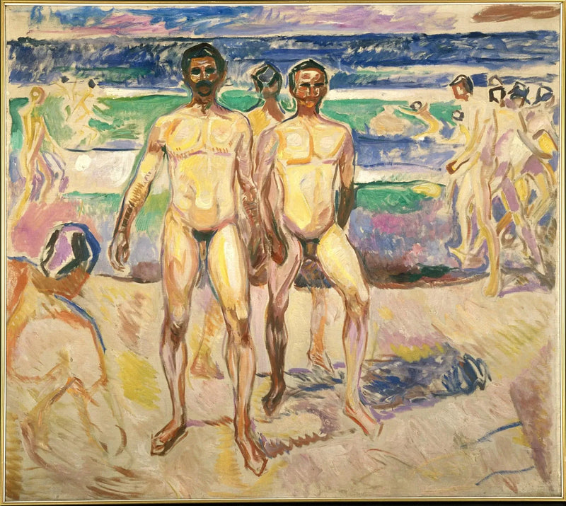 Menn som bader - Edvard Munch