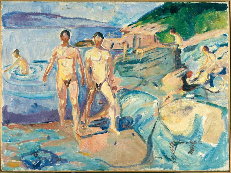 Menn som bader - Edvard Munch