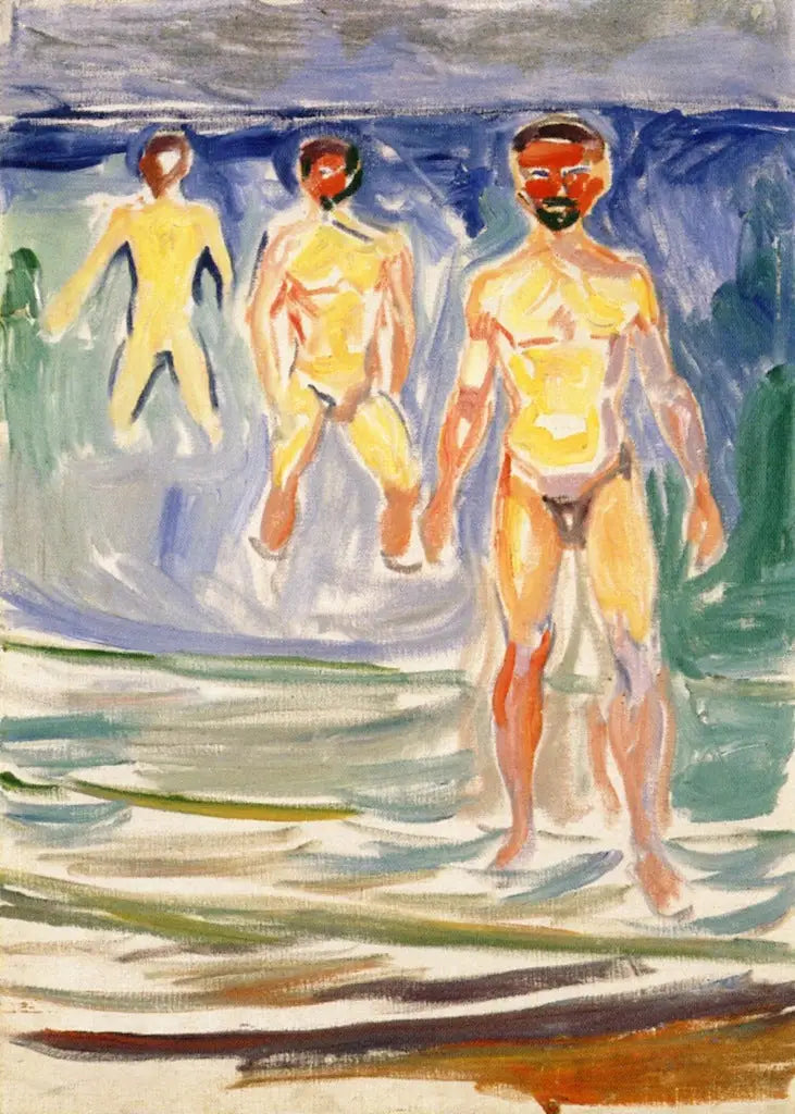 Menn som bader - Edvard Munch