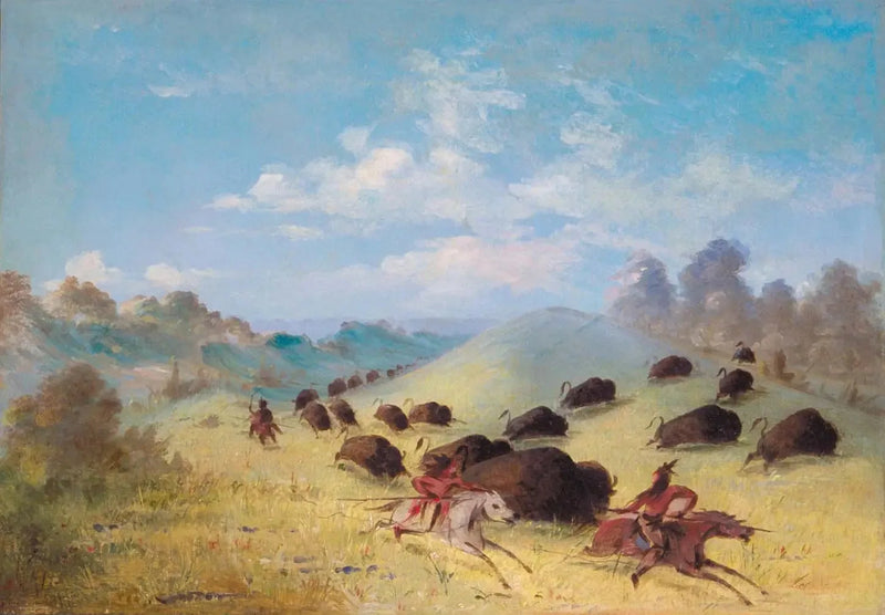 Comanche-indianere som jakter bison med spyd og buer - George Catlin

Source:
Les Indiens Comanches chassant le bison avec des lances et des arcs - George Catlin