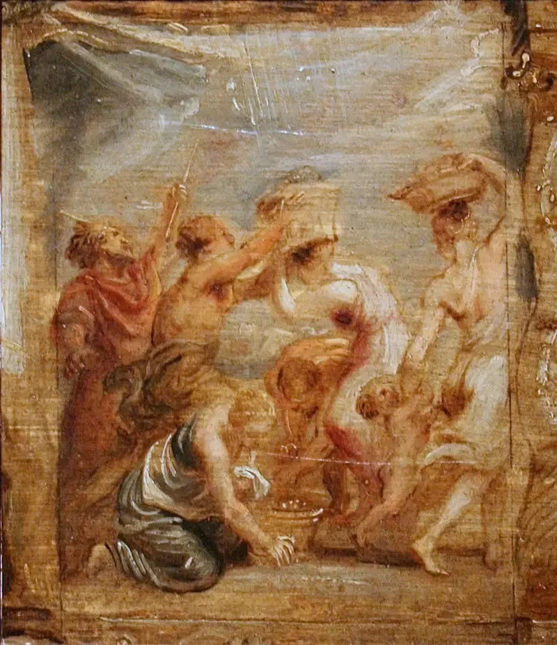 Israelske folk som samler manna - Peter Paul Rubens