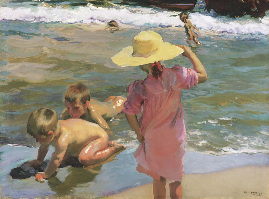 De unge amfibiene - Joaquín Sorolla
